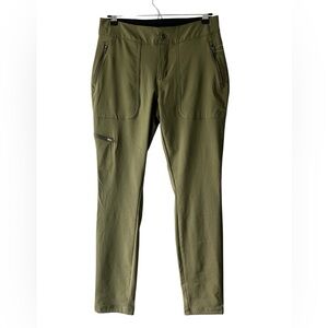 Columbia Women's Hiking Pants Size 6 Olive Green Outdoor Travel Zip Pocket